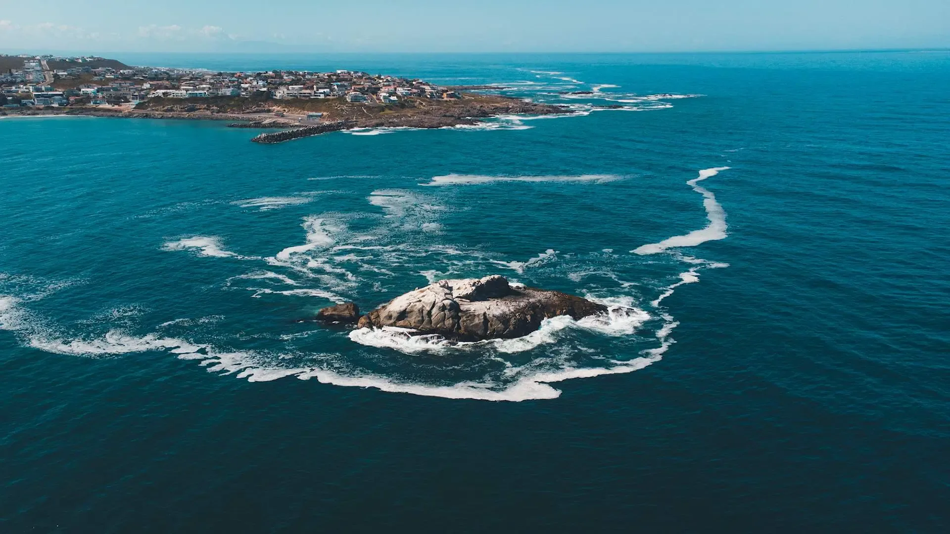 The rock off Yzerfontein seen from above